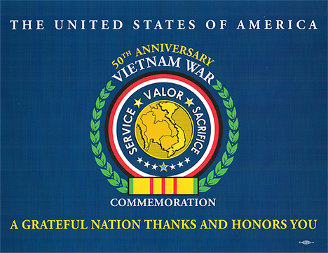 Vietnam War Veteran Commemoration Certificate