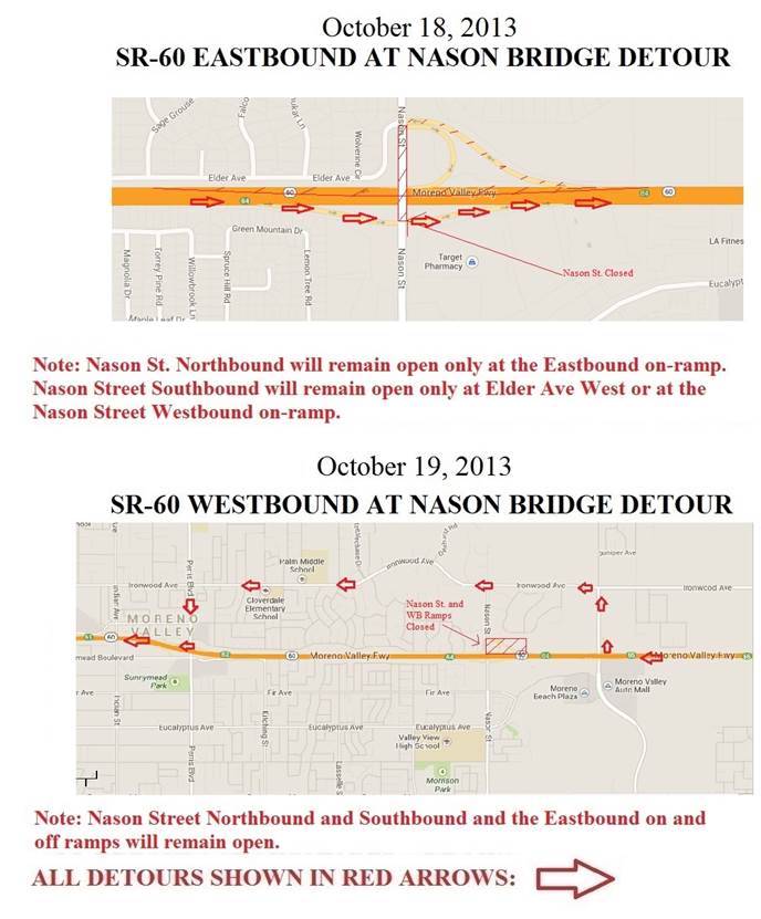 SR-60 Detours