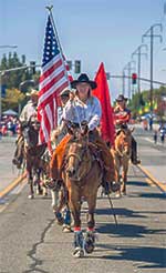 4th of JUly parade horseback rider