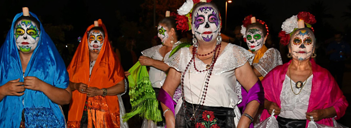 ladies in full costume